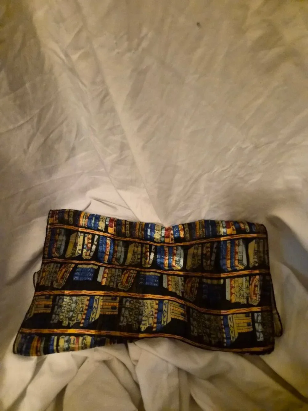 VTG Y2K Bookshelf Print Scarf Library Book Lover Gift Sheer Literary Accessory